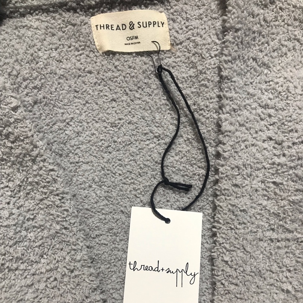 Gray color block cardigan. New with tags.
